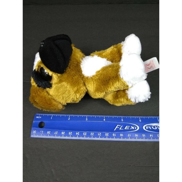 Ty Beanie Boos BRUTUS 6" Glitter Eye Bulldog + GANZ Webkinz Poodle Plush No Code - Picture 10 of 12